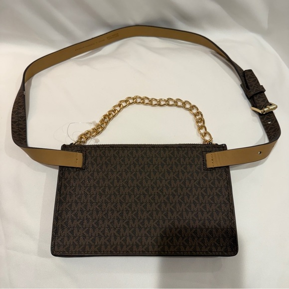 Michael Kors Pull Chain Belt Bag Signature Fanny Pack-NWT NEW - Picture 8 of 10